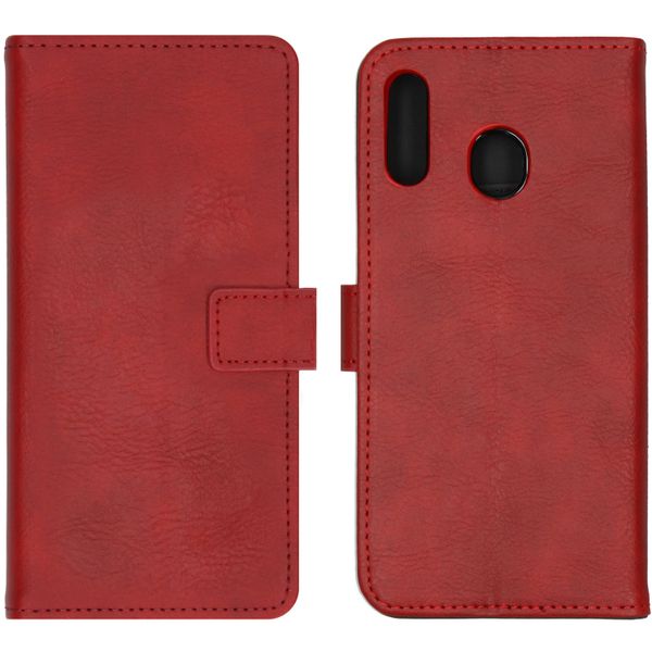 imoshion Étui de téléphone portefeuille Luxe Samsung Galaxy M20 Power - Rouge