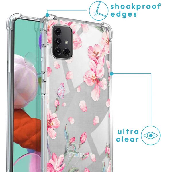 imoshion Coque Design avec cordon Samsung Galaxy A51 - Blossom Watercolor