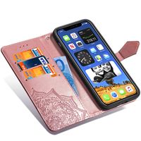 Etui de téléphone portefeuille Mandala Apple iPhone 12 (Pro)