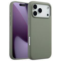 Accezz Coque Liquid Silicone avec MagSafe Apple iPhone 17 Pro Max - Cooper Green