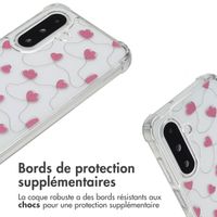 imoshion Coque Design avec cordon Samsung Galaxy A26 - Dusty Rose Connected Hearts