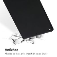 Accezz Coque Liquid Silicone Apple iPad 9 (2021) 10.2 pouces / iPad 8 (2020) 10.2 pouces / iPad 7 (2019) 10.2 pouces - Noir