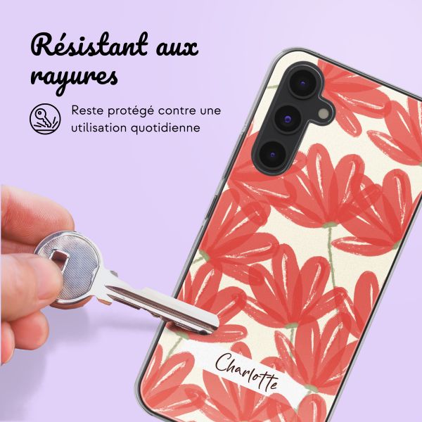 Coque personnalisée avec des fleurs Samsung Galaxy A54 (5G) - Transparent