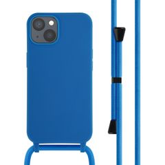 imoshion ﻿Coque en silicone avec cordon iPhone 13 - Bleu