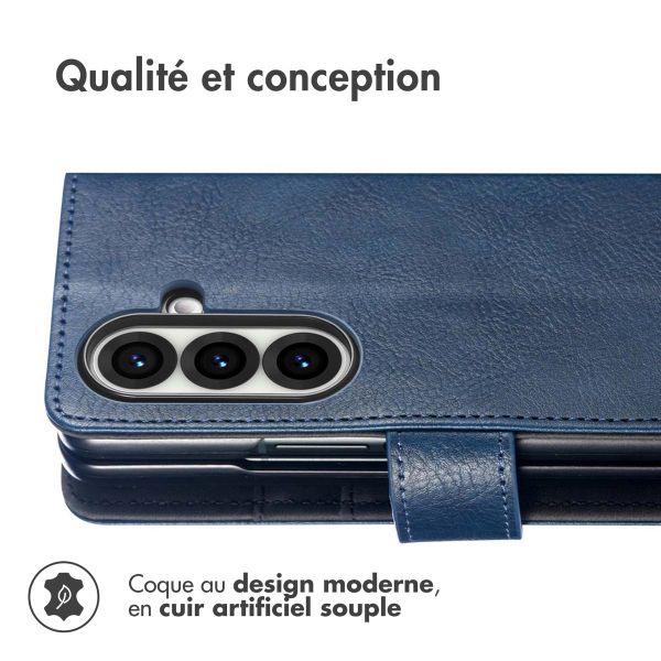 imoshion Étui de télephone portefeuille Samsung Galaxy Fold 7 - Bleu foncé
