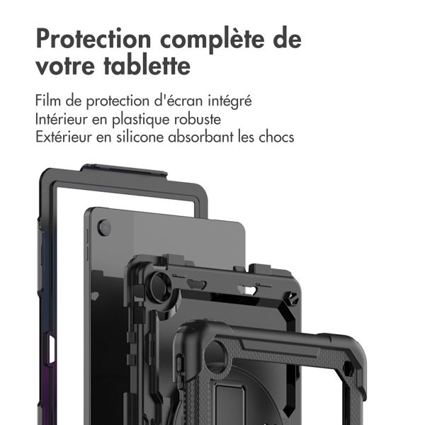 imoshion Coque tablette avec dragonne et bandoulière Lenovo Tab M10 Plus (3rd gen) - Noir