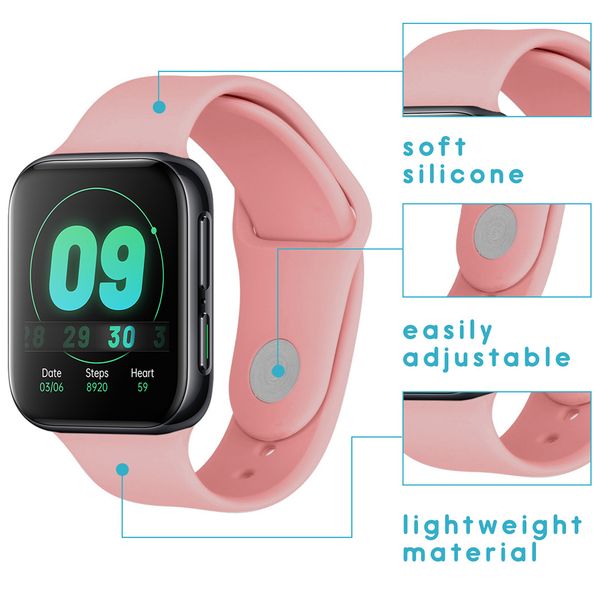 imoshion Bracelet silicone Oppo Watch 41 mm - Rose