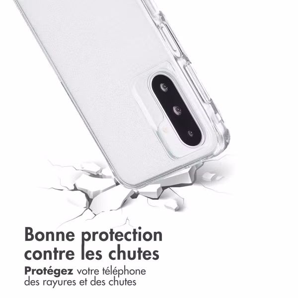 imoshion Coque arrière transparente Pailletée Samsung Galaxy A36 / A56 - Argent