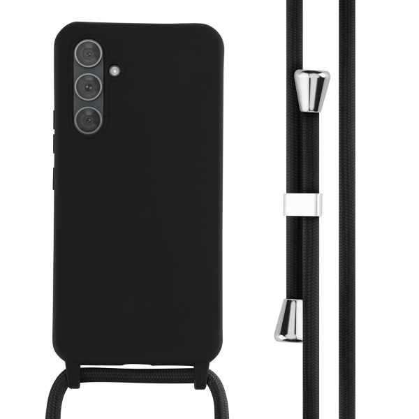 imoshion Coque en silicone avec cordon Samsung Galaxy A54 (5G) - Noir