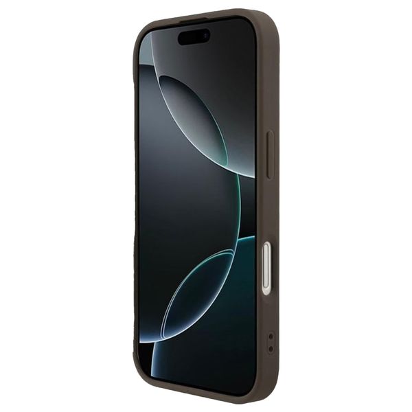 Guess Coque 4G Metal Logo MagSafe Apple iPhone 17 - Marron