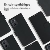 Accezz Étui de téléphone portefeuille Wallet Oppo A96 - Noir