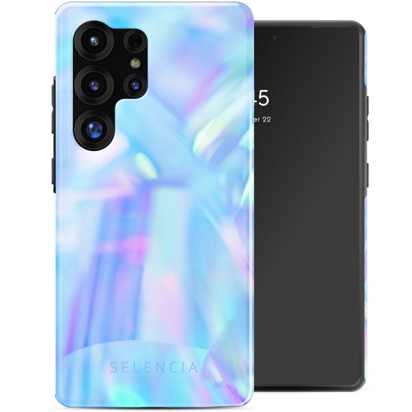 Selencia Coque arrière Vivid Samsung Galaxy S25 Ultra - Holographic Blue Dream