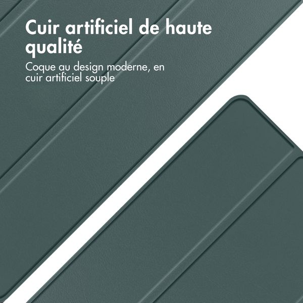 imoshion Coque tablette Trifold Apple iPad Mini 7 (2024) / iPad Mini 6 (2021) - Vert foncé