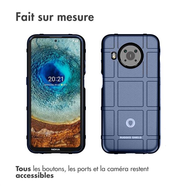 imoshion Coque Rugged Shield Nokia X10 / X20 - Bleu foncé