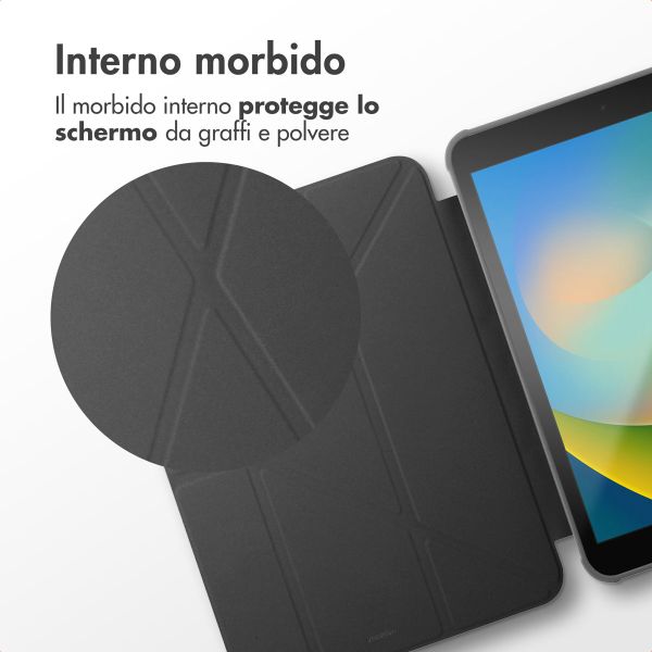 imoshion Coque tablette Origami Apple iPad 9 (2021) 10.2 pouces / iPad 8 (2020) 10.2 pouces / iPad 7 (2019) 10.2 pouces - Noir