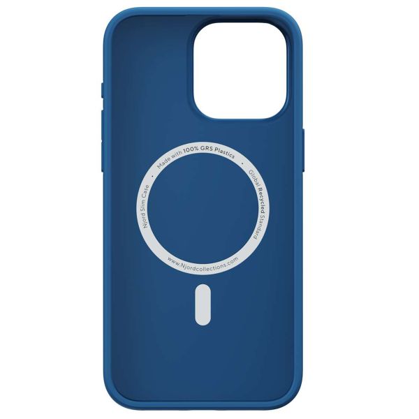 Njorð Collections Coque Slim MagSafe iPhone 15 Pro Max - Blue