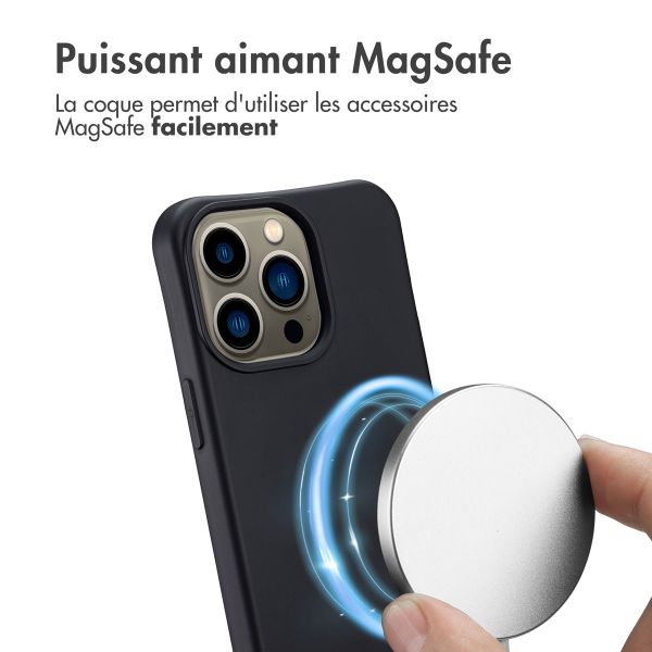 imoshion Coque arrière Color avec cordon amovible et MagSafe Apple iPhone 13 Pro - Noir