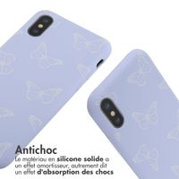 imoshion Coque design en silicone avec cordon iPhone X / Xs - Butterfly