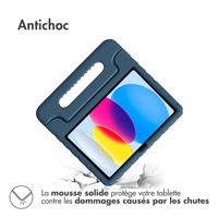 imoshion Coque kidsproof avec poignée iPad 10 (2022) 10.9 pouces - Bleu foncé