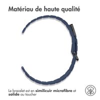 imoshion Bracelet en cuir magnétique Samsung Galaxy Watch 7 40/44 mm - Bleu
