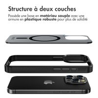 Accezz Coque Givrée Robuste avec MagSafe iPhone 15 Pro - Noir