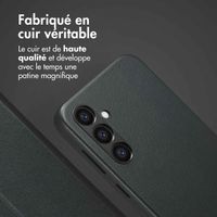 Accezz Étui de télephone portefeuille en cuir 2-en-1 avec MagSafe Samsung Galaxy S24 Plus - Onyx Black