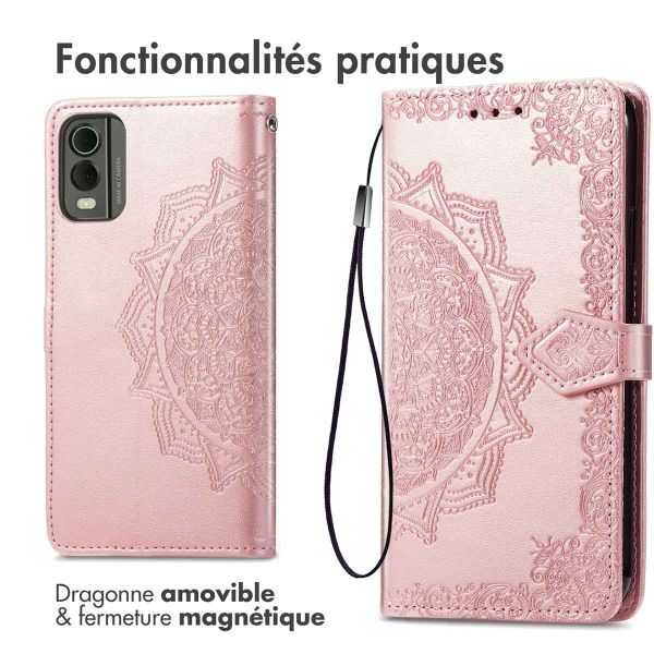 imoshion Etui de télephone Mandala Nokia C32 - Rose Doré