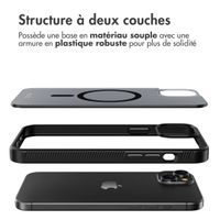 Accezz Coque Givrée Robuste avec MagSafe iPhone 15 Plus - Noir