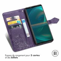 imoshion Etui de téléphone portefeuille Mandala Sony Xperia 5 IV - Violet