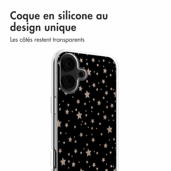 imoshion Coque Design iPhone 16 - Stars Beige Reverse