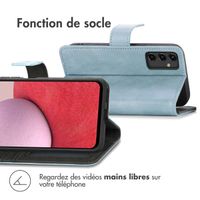 imoshion Étui de téléphone portefeuille Luxe Samsung Galaxy A14 (5G/4G) - Bleu clair