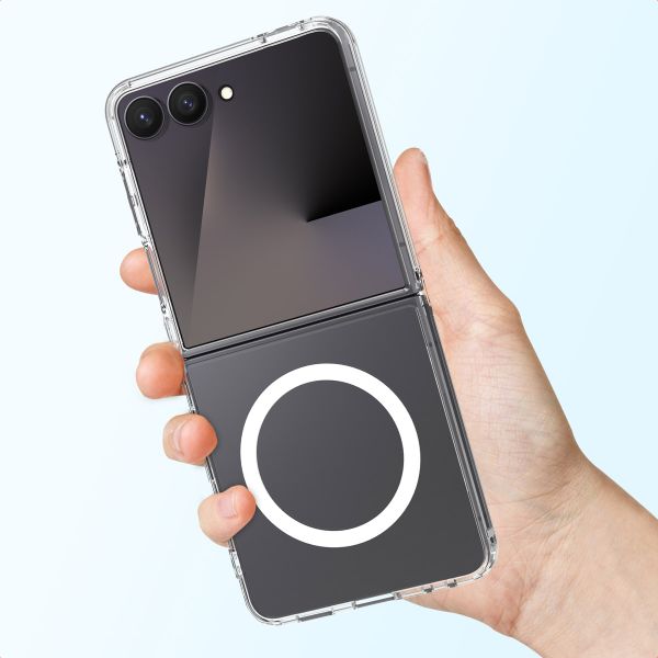 Accezz Coque arrière Xtreme Impact avec MagSafe Samsung Galaxy Z Flip 7 - Transparent