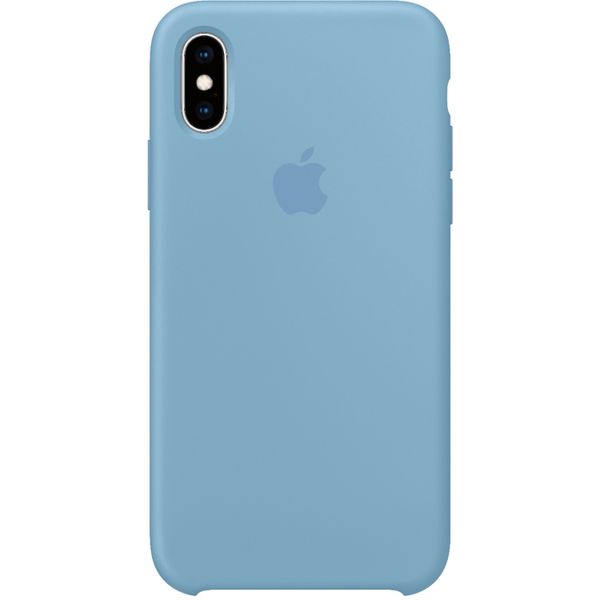 Apple Coque en silicone iPhone Xs / X - Cornflower