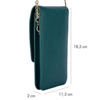 Selencia Sac téléphone Elegance - Vert foncé