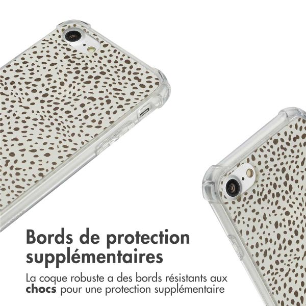 imoshion Coque Design avec cordon Apple iPhone SE (2022 / 2020) / 8 / 7 - Desert Dots