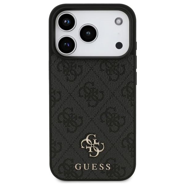 Guess Coque 4G Metal Logo MagSafe Apple iPhone 17 Pro Max - Noir