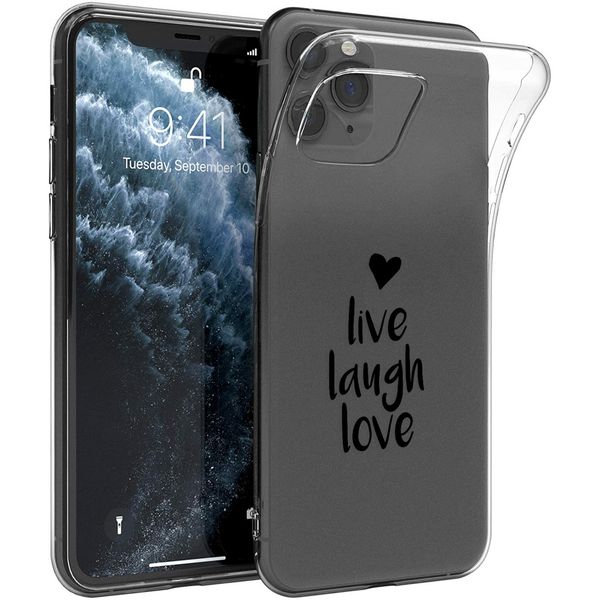 imoshion Coque Design iPhone 11 Pro - Live Laugh Love - Noir