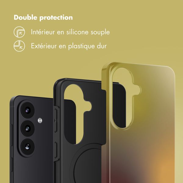 Selencia Coque arrière Vivid Samsung Galaxy S26 - Gradient Olive Dust