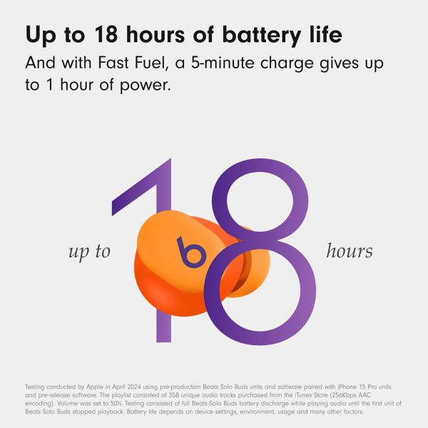 Beats Solo Buds - Édition Spéciale Festive - Écouteurs intra-auriculaires Bluetooth sans fil - Orange