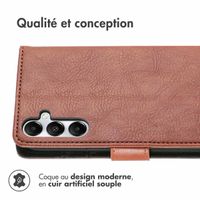 imoshion Étui de téléphone portefeuille Luxe Samsung Galaxy A56 - Brun