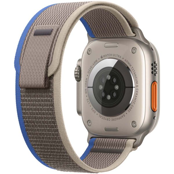 Apple Bracelet Trail Loop Apple Watch Series 1 t/m 11 / SE / Ultra (44/45/46/49 mm) - Taille S/M - Blue / Grey