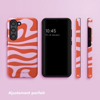 Selencia Coque arrière Vivid Samsung Galaxy S23 - Dream Swirl Pink