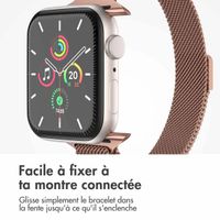 imoshion Bracelet slim Milanese Apple Watch Series 1 t/m 9 / SE (38/40/41 mm) | Series 10 / 11 (42 mm) - Vintage Gold