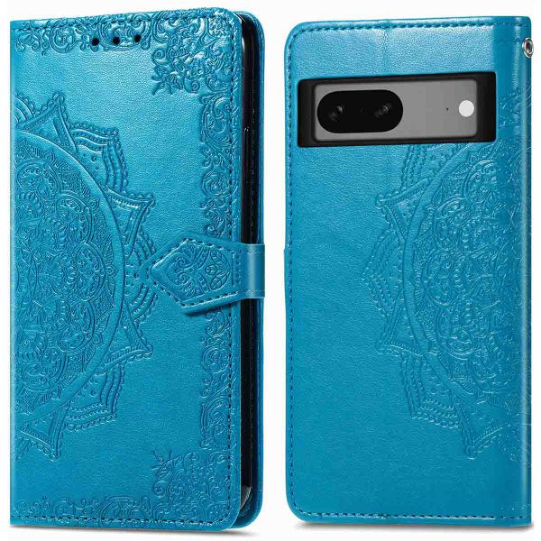 imoshion Etui de téléphone portefeuille Mandala Google Pixel 7 - Turquoise