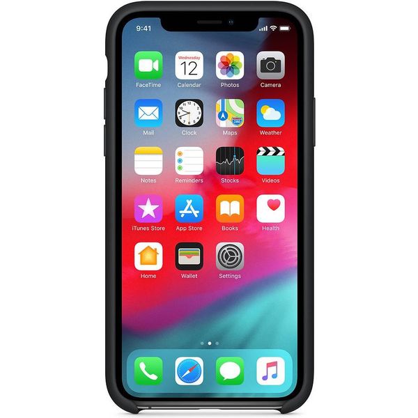 Apple Coque en silicone iPhone Xs / X - Noir