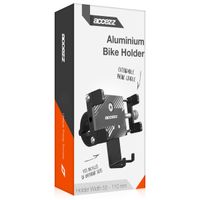 Accezz Support de téléphone pour vélo - Réglable - Universel - Aluminium - Noir