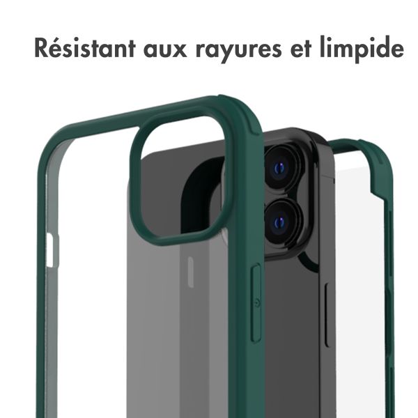 Accezz Coque de protection intégrale à 360° iPhone 14 Pro - Vert