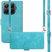 imoshion Etui de télephone portefeuille avec cordon Xiaomi 15T Pro - Turquoise