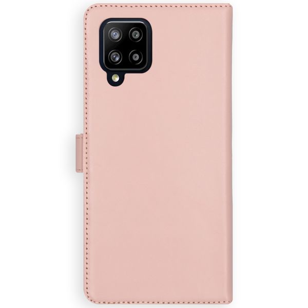Selencia Étui portefeuille en cuir véritable Samsung Galaxy A42 - Dusty Pink