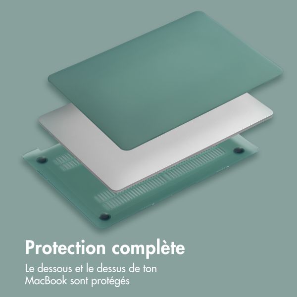 imoshion Coque Laptop MacBook Air 15 pouces (2023) Air 15 pouces (2024) M3 chip - A2941 / A3114 - Vert foncé